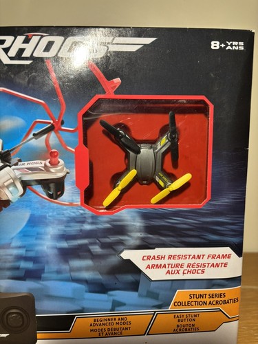 Air Hogs Hyper Stunt Drone Unstoppable Micro Drone New Silver Black Yellow Drone - Picture 3 of 10
