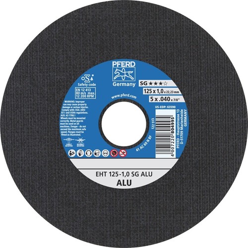 PFERD 125Mm 5" Aluminium Cutting Discs, Thin Cut Off Wheels, Angle Grinder Metal - Foto 10 di 12