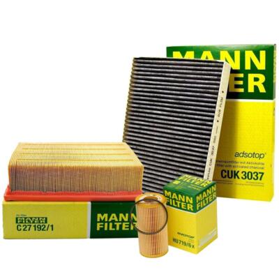 Mann Oil Air Carbon Cabin Filter Service Kit For A4 Quattro 2.0 BPG BWT Turbo