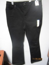 Terra  Sky Women's Bootcut High Rise Black Jeans Size 18W