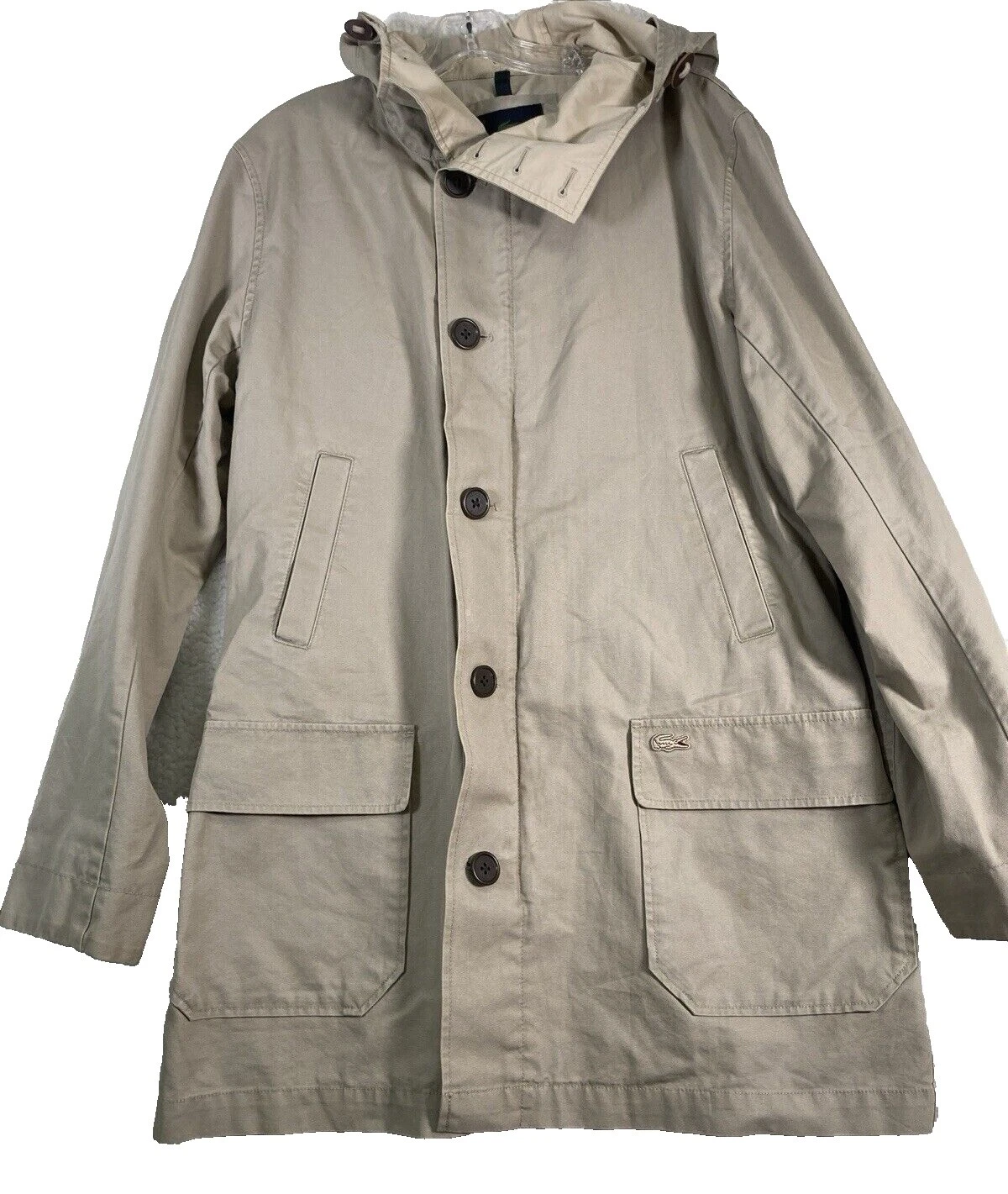 Lacoste Trench abrigos, chaquetas y chalecos para hombres