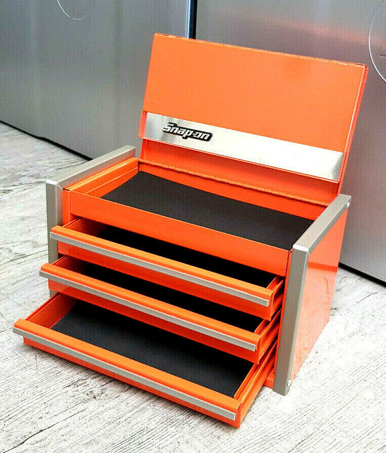 Snap-On New Electric Orange Miniature Top Tool Box Base Cabinet