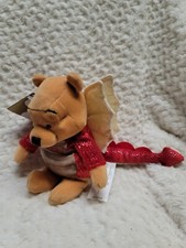 St David's Pooh bear dragon UK Europe Disney Store bean bag beanie mbbp