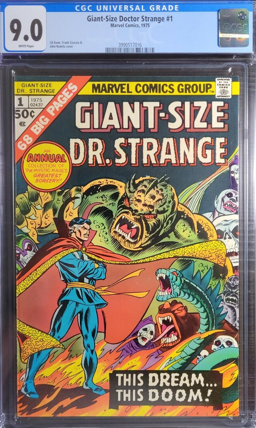 アメコミリーフ　Doctor Strange #1 CGC 6.0 Giant-Size Doctor Strange #1 Value - GoCollect