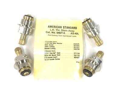 Sexauer/American Standard LH Thread Stem Unit 15302LF (AS-40L) [Lot of 4] NOS