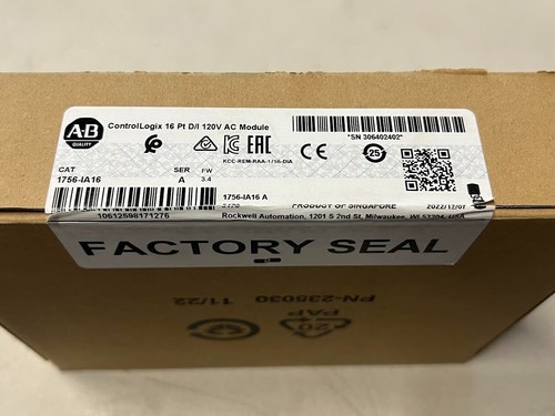 Allen-Bradley 1756-IA16 SER A FW 3.4 ControlLogix 16 Pt D/I 120V AC Module New - Picture 2 of 4