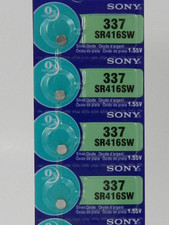 Sony 337 SR416SW Watch Battery 4Pcs Exp 10/2031