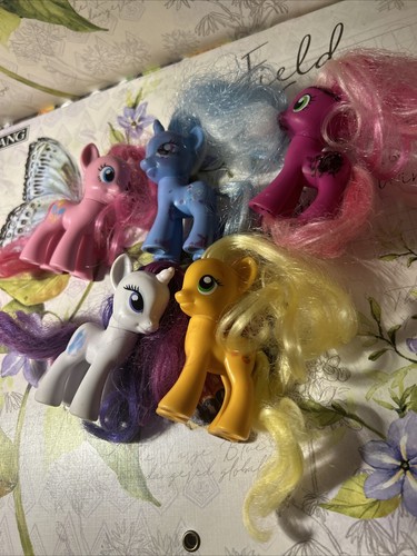 LOT OF 5 HASBRO MY LITTLE PONIES Vintage Collectibles Size 3” Pinky Apple Suggar - Picture 9 of 10