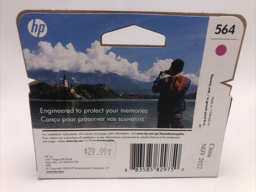 HP 564 Tri-color Ink Cartridge Cyan Magenta Yellow 7/2022 New Sealed-Lot of 3 - Picture 4 of 4