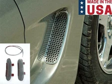 Polished Mesh Side Vent Grille Inserts for 1997-2004 Chevy C5 Corvette