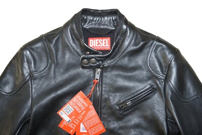 DIESEL L-HEIN LEATHER JACKET FITS SMALL SIZE 52 (XL) 100
