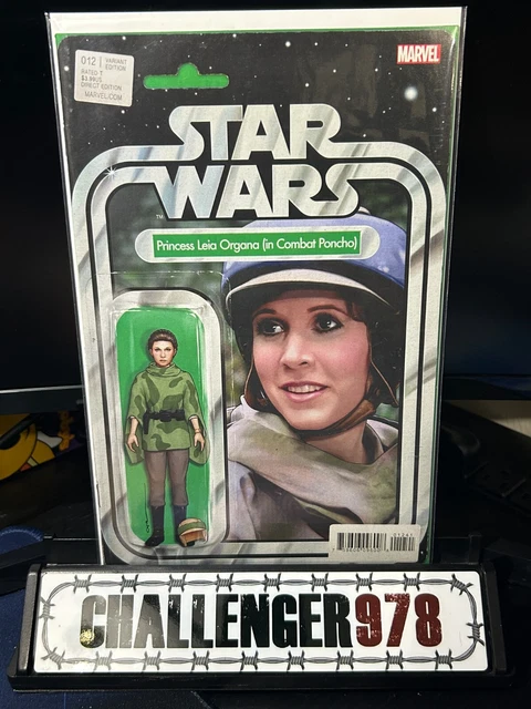 STAR WARS #12 John Tyler Christopher SIGNED w/ COA - Action Figure Var. LEIA