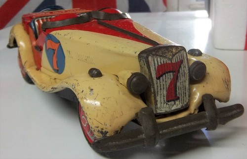 MG BANDAI latta MG-TF #7 WINNER 1956 OVERLAND RACE HA BISOGNO DI PARABREZZA LATTA RARI LATTA MGTF - Foto 2 di 12