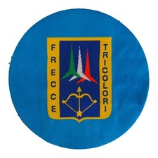 PATCH AERONAUTICA MILITARE - FRECCE TRICOLORI - OVALE GOMMATA