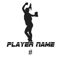 Softball Lady Girl Player Pitcher Graphic  Vinyl Decal Car Truck Windows