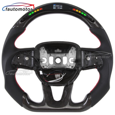 Carbon Fiber LED Steering Wheel for Dodge Charger Durango SRT Hellcat 2015-2024