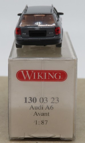 Micro Wiking Ho 1/87 Audi A6 Avant Gris Fonce In Box #1300323 - Picture 4 of 8