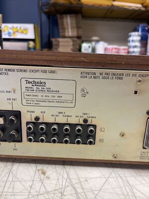 VTG Technics by Panasonic Model SA-300 FM/AM Stereo Receiver | eBay