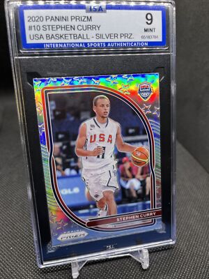 2020 Stephen Curry Silver Prizm PSA 10 2020-21 Panini Prizm USA