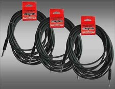 Strukture SC186R BLACK Rubber 18.5ft Instrument Cable 1/4"-1/4" - QTY x 3