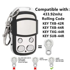 For KEY TXB-42R TXB-44R TXG-44R SUB-44R Remote control 433mhz Rolling Code