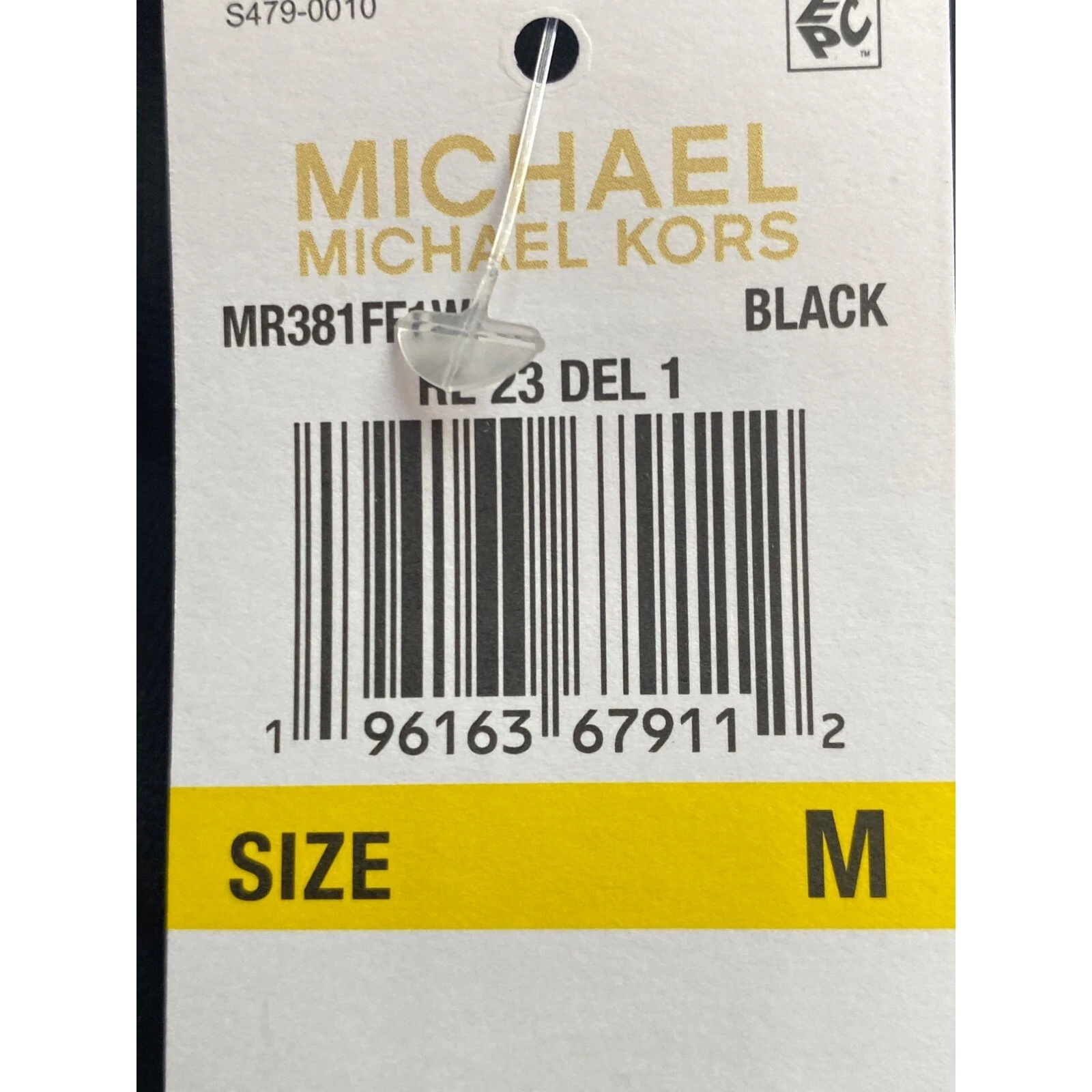 Abito donna MICHAEL MICHAEL KORS senza maniche con catena e cerniera taglia M nuovo con etichetta nero