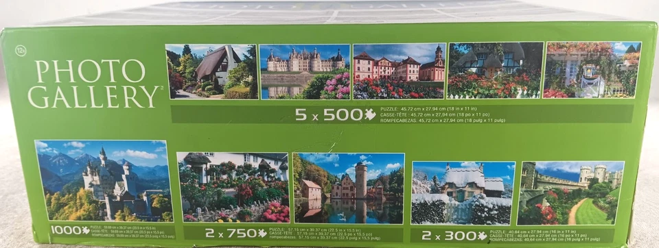 Sure-Lox Photo Gallery 10 Deluxe Jigsaw Puzzles 5600 Pieces Chateaux Chalets - Image 3 of 3