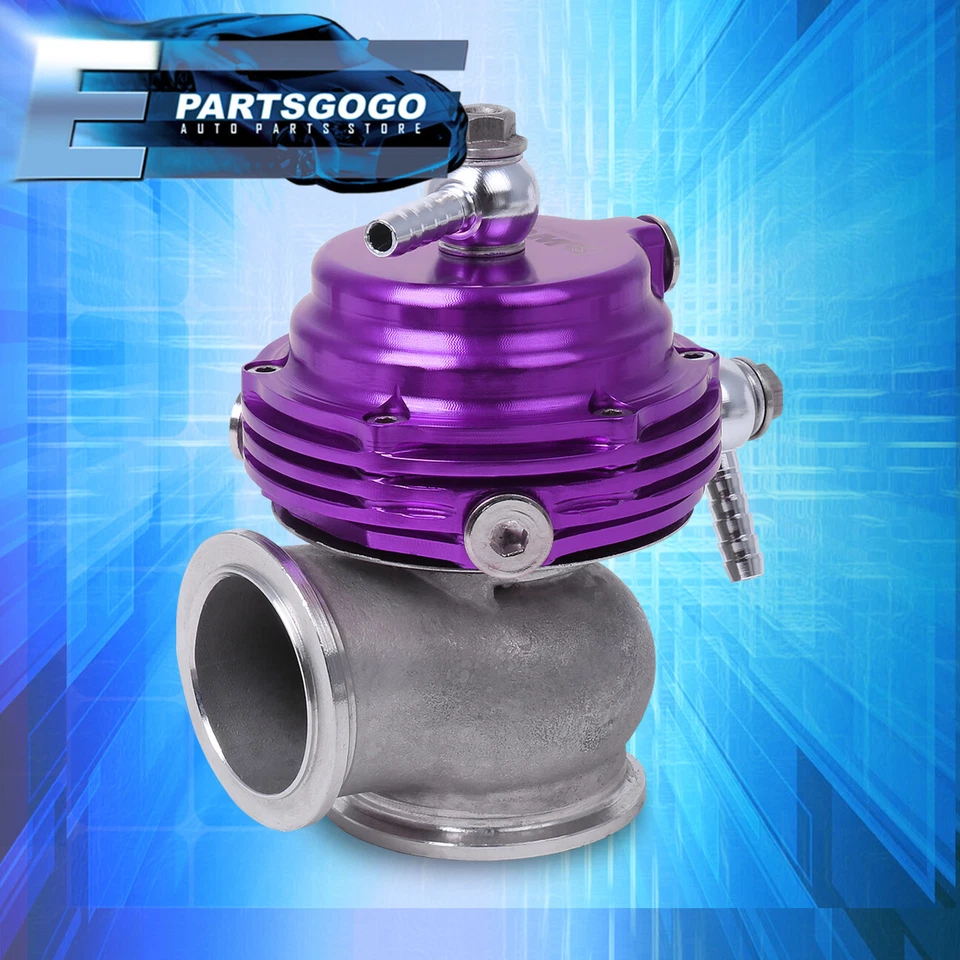 38mm Purple Silver Boost Manifold Compact V Band External Waste Gate Dump Valve Foto 4 de 4