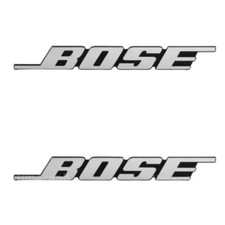 2PCS DIY For BOSE Aluminum Logo Badge Replacement Piece 110mm X 14mm