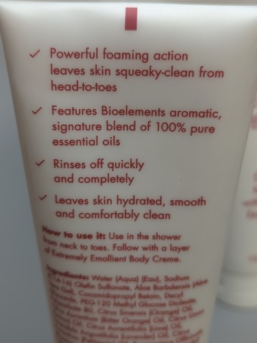 2 Bioelements Comfortably Clean Shower Gel & Moisturizer Essential Oil 8 oz Each - Picture 6 of 7