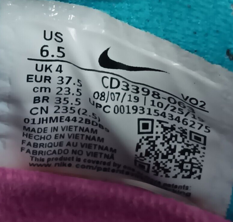 Nike Metcon 5 AMP Running Shoes Cross Fit CD3398 Black/Green Women's Size 6.5