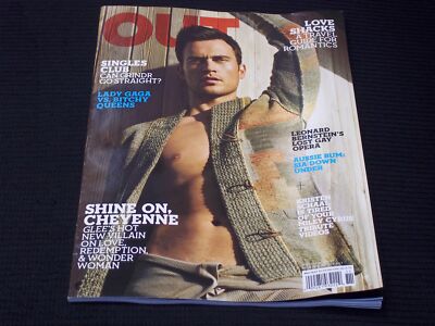 2010 NOVEMBER OUT MAGAZINE - CHEYENNE JACKSON FRONT COVER - H 5595