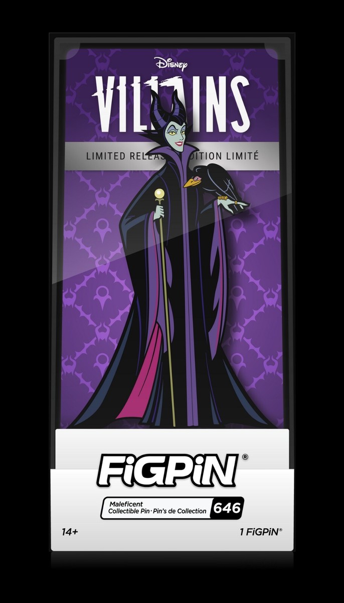 DEC Maleficent pin マレフィセント　ピンバッジ DisneyLand Paris Sleeping Beauty Villains Cuties Maleficent