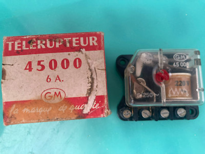 Télérupteur Silencieux GM 10A Bobine 220V Réf. 43200 - Neuf (condition Autre)