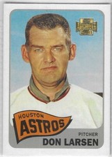 DON LARSEN HOUSTON ASTROS 2001 TOPPS ARCHIVES BASEBALL CARD