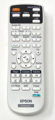 Epson 156609000 Projector Remote Control - Genuine - For EB-1751/1761/1771/1776