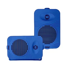 Pyle PDWRBT36 3.5” 200W Bluetooth 2-Way Indoor/Outdoor Blue Speakers (Pair)