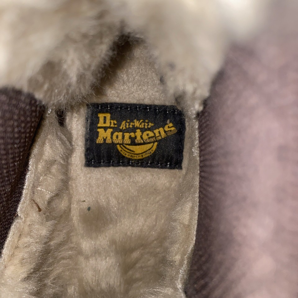 Dr. Martens LEONORE 2976 Women's Faux Fur Lined Brown Chelsea Boots