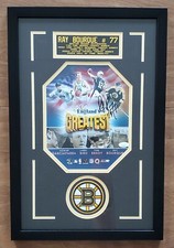 Ray Bourque Signed & Framed 8x10 Photo Boston Bruins Patch HOF LEGEND JSA