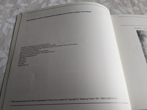Wapping Artists 1981. Catalogue from Open Studio Exhibition at New Crane Wharf. - Picture 3 of 5