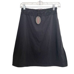 Extension Manteau Grossesse Women's Single Lace Satin Skirt