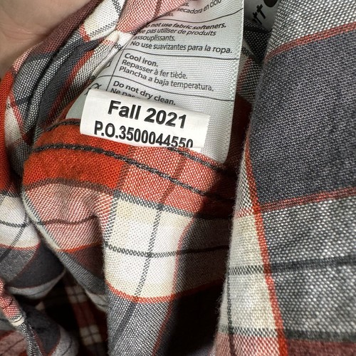 Carhartt Men’s Long Sleeve Flannel Shirt Size 2XL - Picture 10 of 10