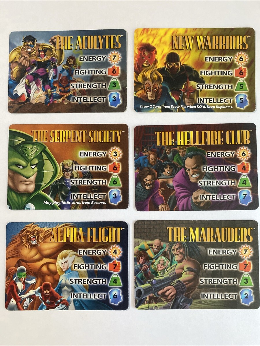 6) 1995 MARVEL OVERPOWER COLLECTABLE CARD GAME 6) 1995 MARVEL OVERPOWER COLLECTABLE CARD GAME