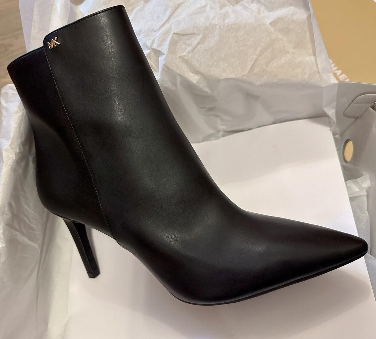 Michael Kors Sizes 9 Or 9.5 Dorothy Flex Faux Leather Ankle Boot Black NEW  | eBay
