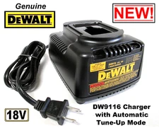 Genuine DEWALT DW9116 7.2V - 18V Volt 1-Hr CHARGER w/Tune-Up Mode **NEW IN BOX**