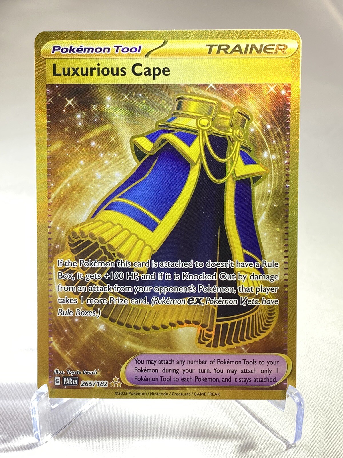 Pokémon TCG Luxurious Cape Paradox Rift 265/182 Holo Hyper Rare