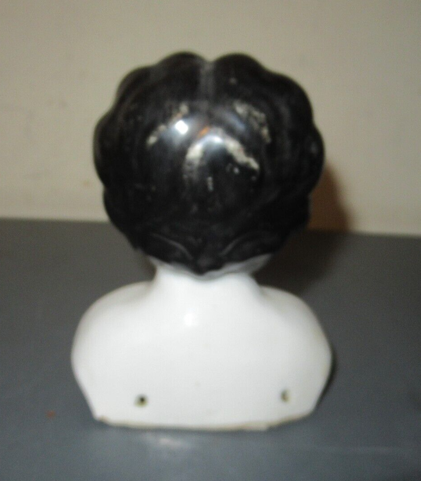 Antique China Doll Head Black Hair Middle Part 41/2” Tall eBay