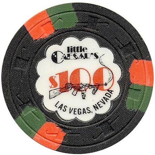 Little Caesars Casino Las Vegas Nevada $100 Chip 1980s
