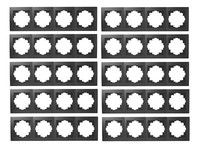10Er Set Rahmen Mcpower Flair, 4-FACH, Matt Schwarz