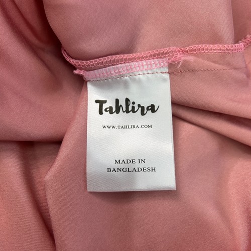 NUEVO TAHLIRA Vestido Rosa Rojo Satinado Para Mujer Fiesta Cóctel Cintura Elástica Azul Verde - Imagen 7 de 25